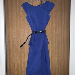 Cobalt Blue Fitted Dress